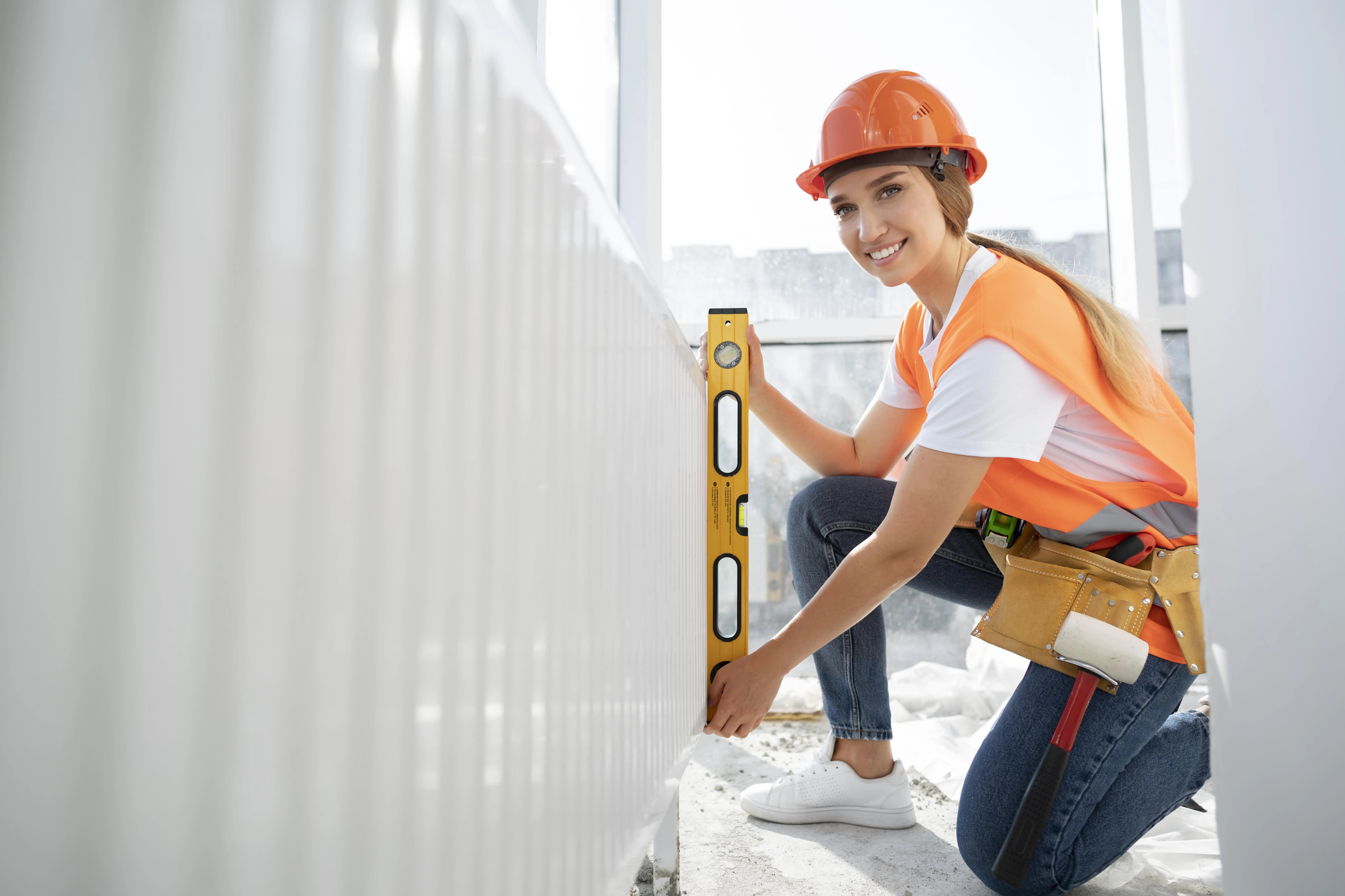 UK construction worker on a TradeMatch building project